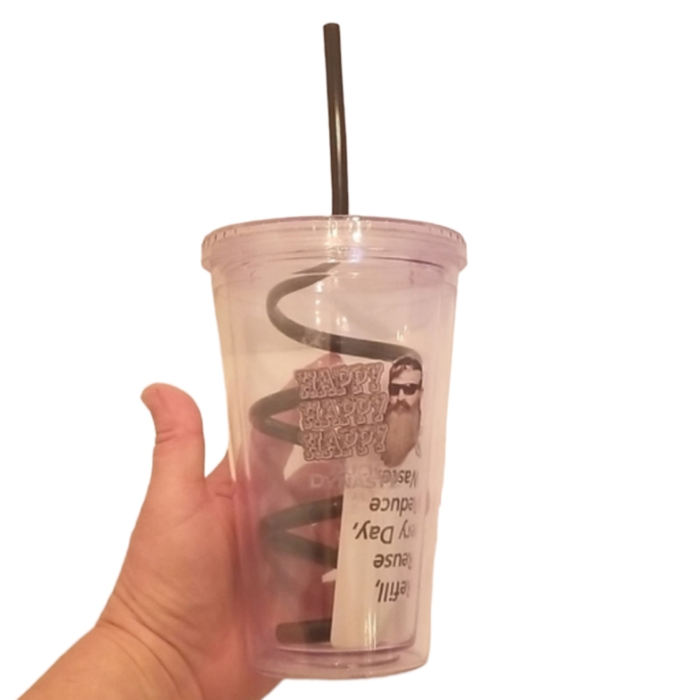 NEW Duck Dynasty Cup with Straw